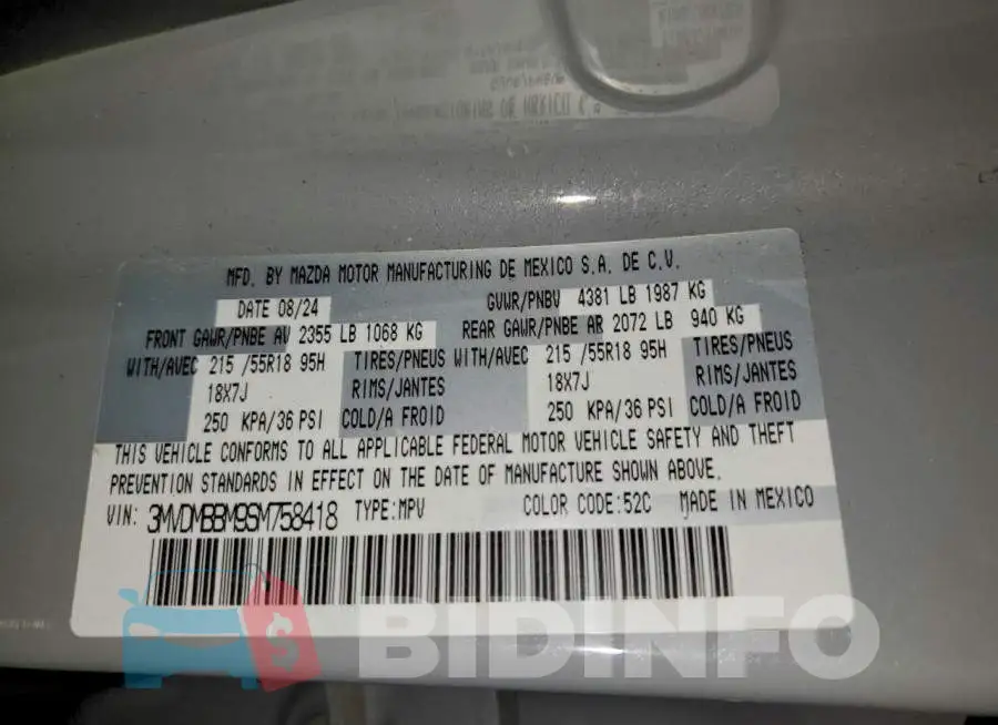 3MVDMBBM9SM758418 Photo# 13