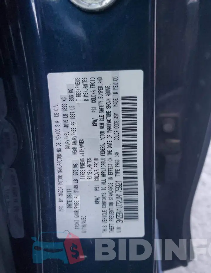 3MZBN1U72JM175921 Photo# 13