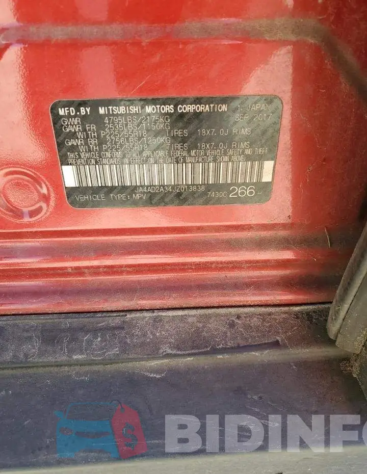 JA4AD2A34JZ013838 Photo# 13