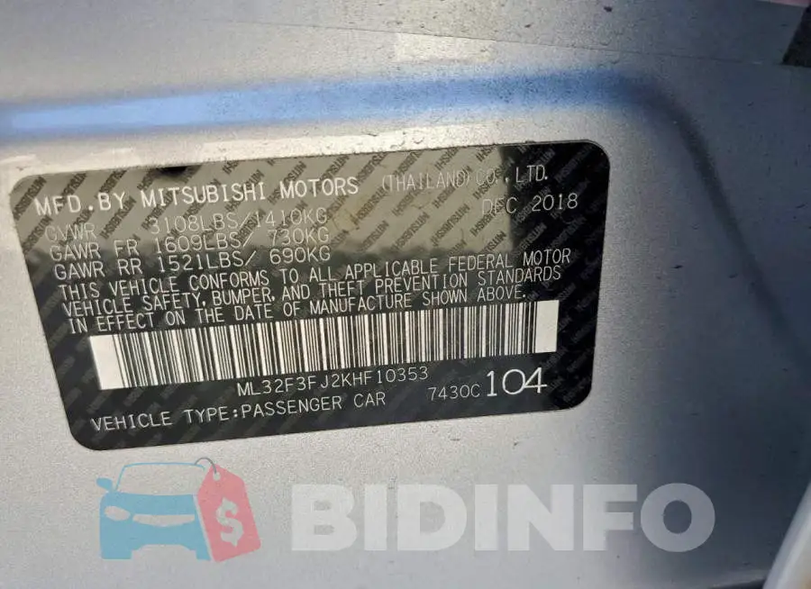 ML32F3FJ2KHF10353 Photo# 12