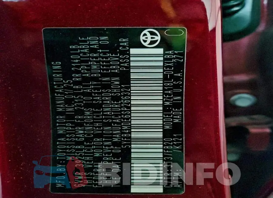 5YFB4MDE6SP266321 Photo# 13