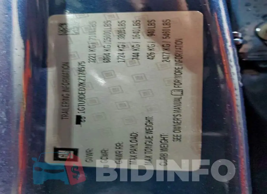 1GTU9DED7KZ174575 Photo# 12