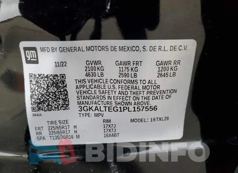 3GKALTEG1PL157556 Photo# 14