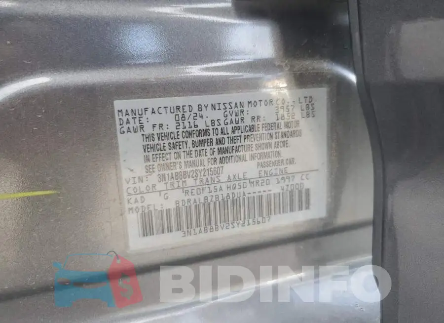 3N1AB8BV2SY215607 Photo# 12