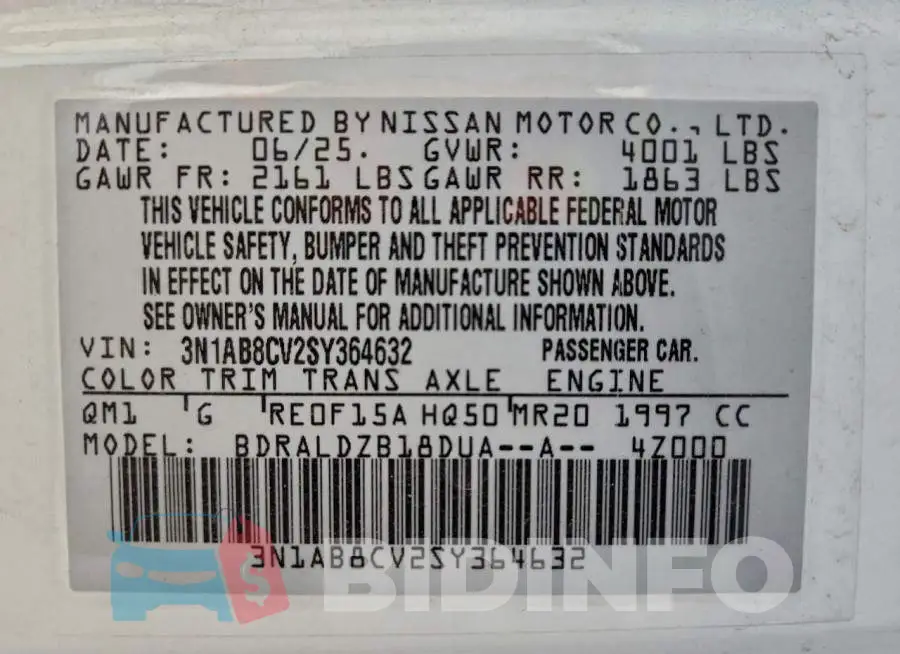 3N1AB8CV2SY364632 Photo# 13