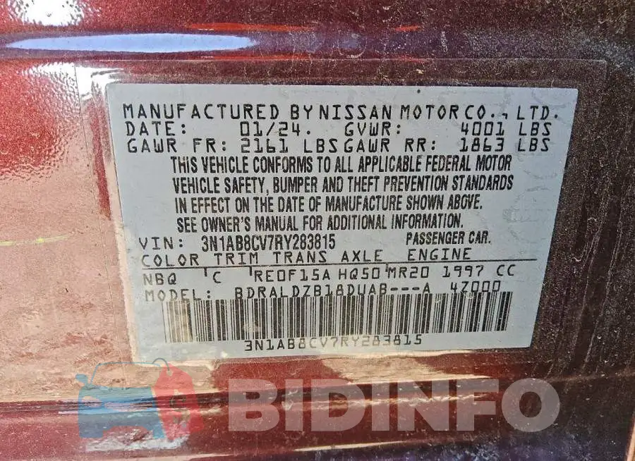3N1AB8CV7RY283815 Photo# 12