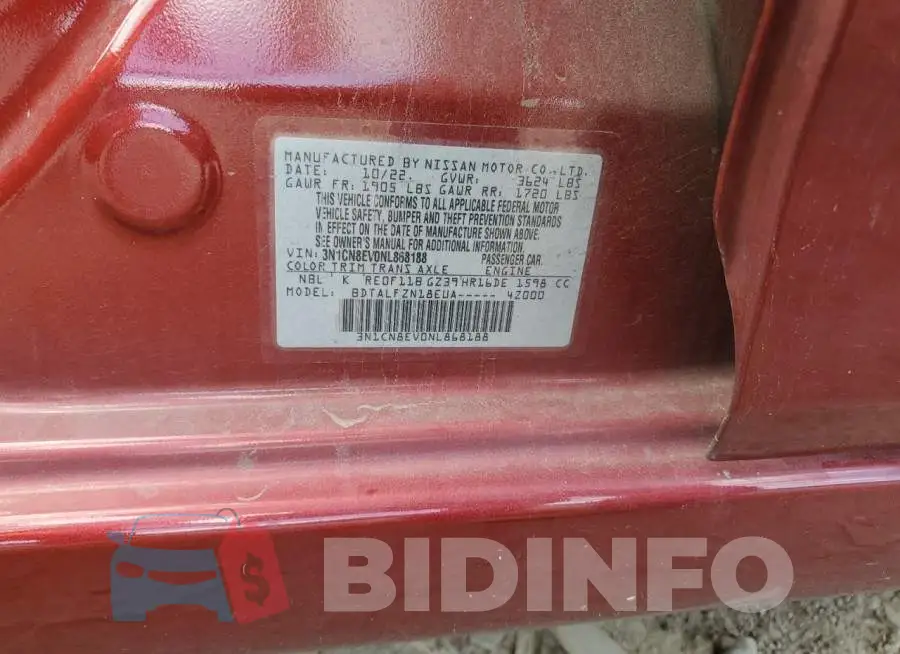 3N1CN8EV0NL868188 Photo# 12