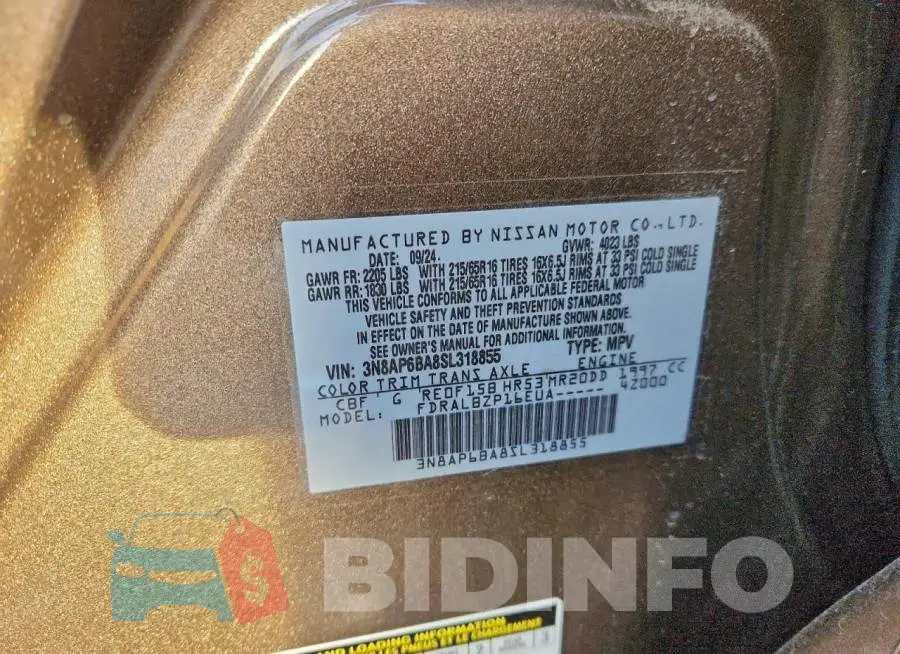 3N8AP6BA8SL318855 Photo# 12