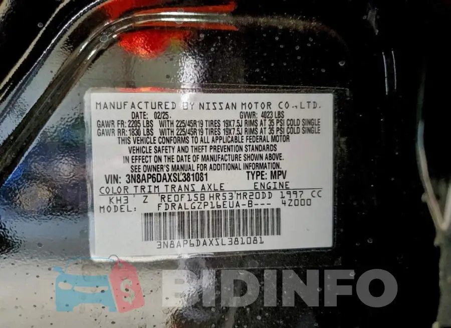3N8AP6DAXSL381081 Photo# 13