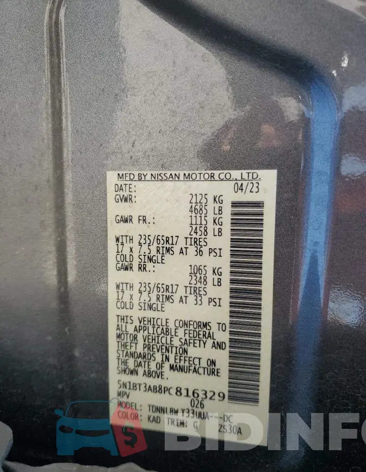 5N1BT3AB8PC816329 Photo# 13