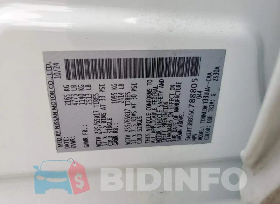 5N1BT3BB5SC788805 Photo# 13