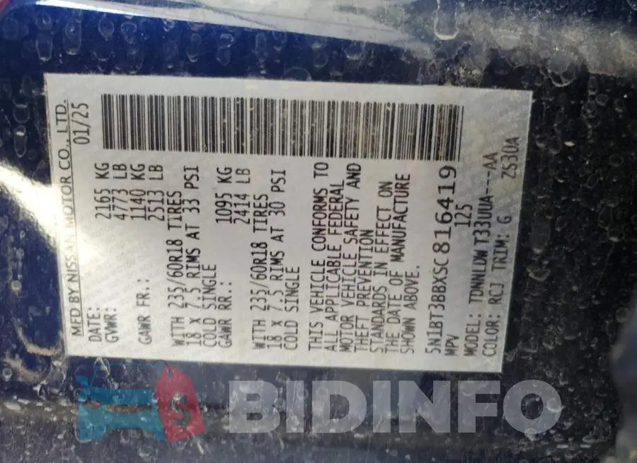 5N1BT3BBXSC816419 Photo# 14