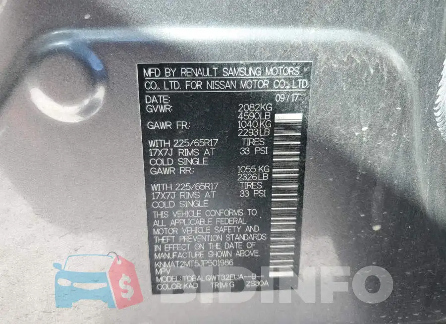 KNMAT2MT5JP501986 Photo# 14