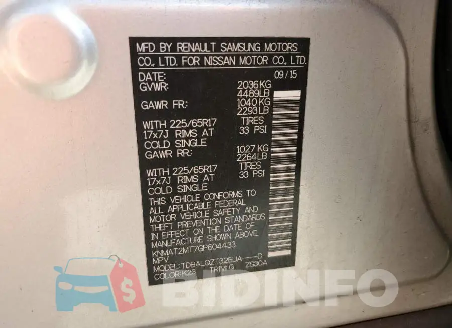 KNMAT2MT7GP604433 Photo# 13