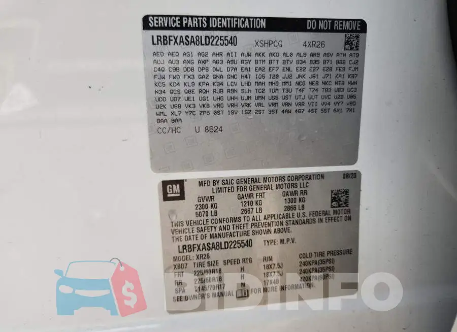 LRBFXASA8LD225540 Photo# 13