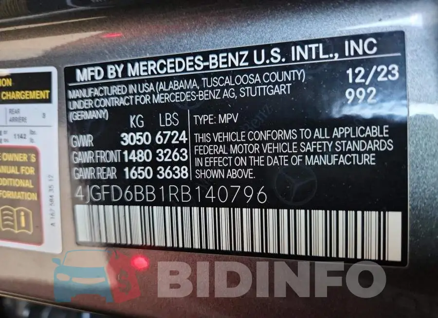4JGFD6BB1RB140796 Photo# 13