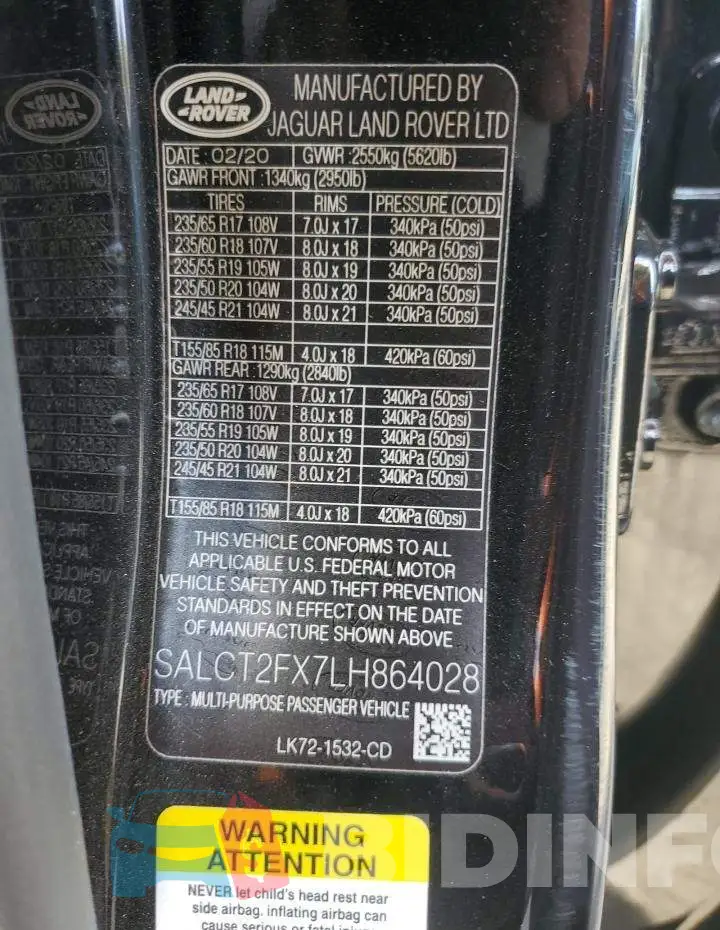 SALCT2FX7LH864028 Photo# 13