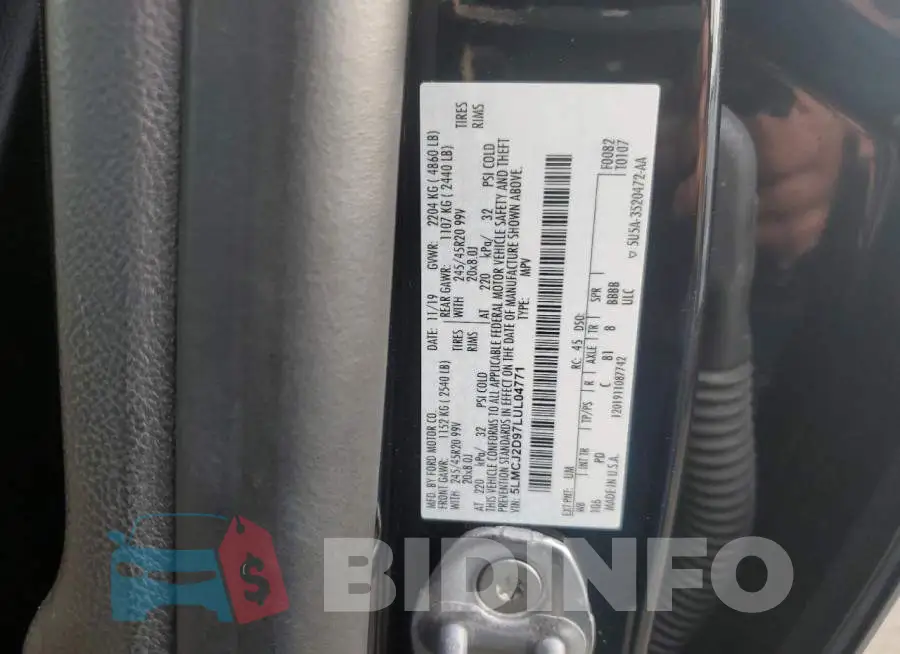 5LMCJ2D97LUL04771 Photo# 12