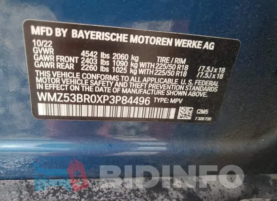 WMZ53BR0XP3P84496 Photo# 13