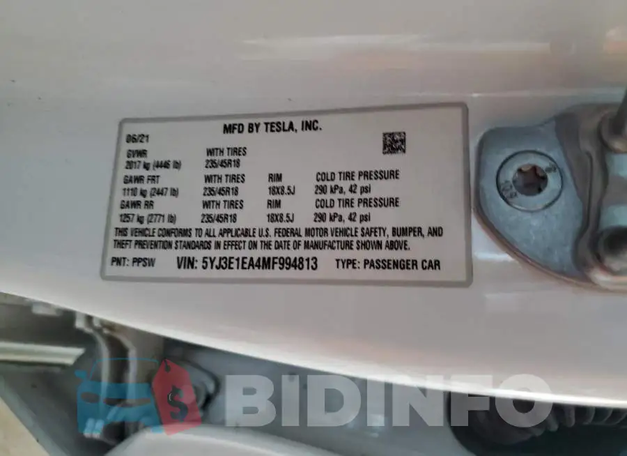 5YJ3E1EA4MF994813 Photo# 12