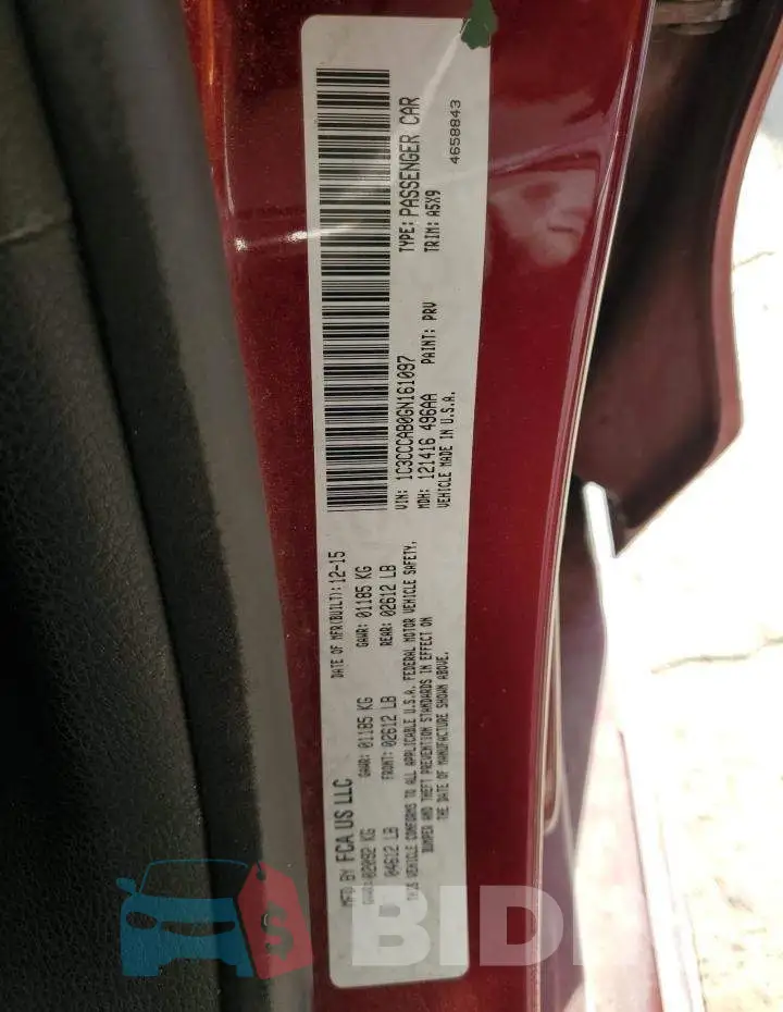 1C3CCCAB0GN161097 Photo# 12