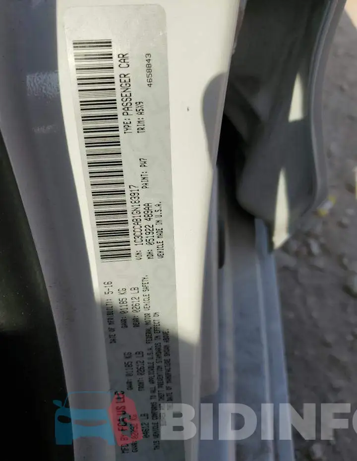 1C3CCCAB1GN183917 Photo# 12