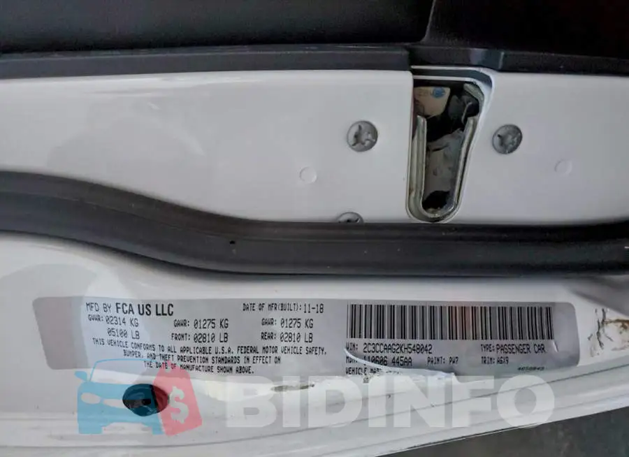 2C3CCAAG2KH548042 Photo# 12