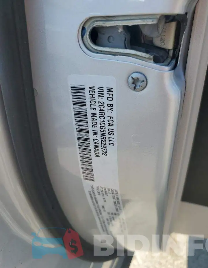 2C4RC1CG5NR229722 Photo# 13
