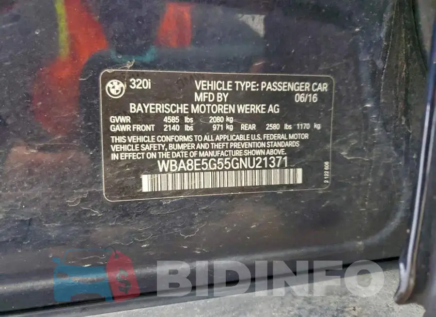 WBA8E5G55GNU21371 Photo# 12