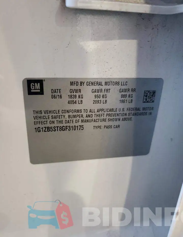 1G1ZB5ST8GF310175 Photo# 12