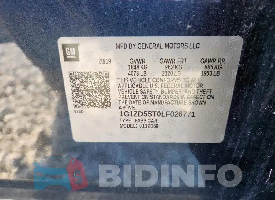 1G1ZD5ST0LF026771 Photo# 12