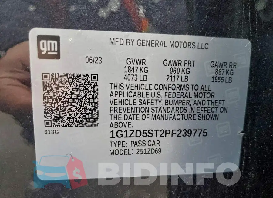 1G1ZD5ST2PF239775 Photo# 13
