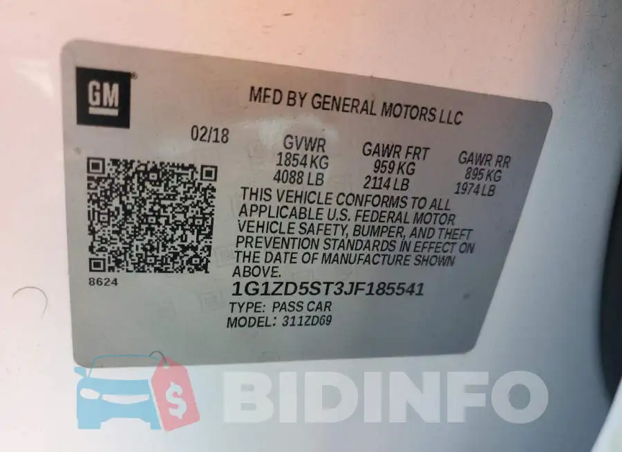 1G1ZD5ST3JF185541 Photo# 12