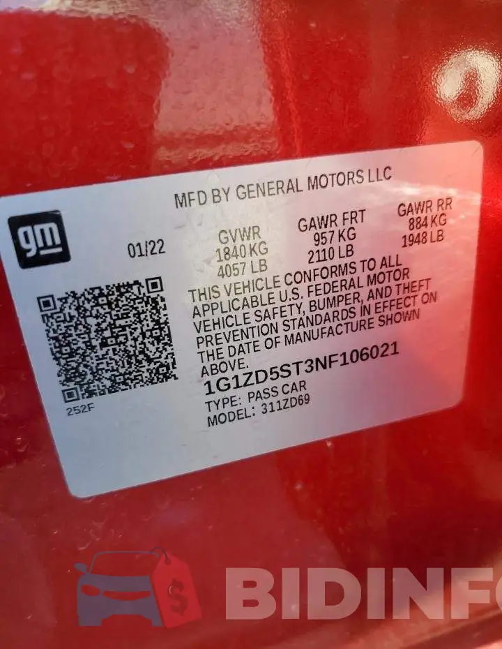 1G1ZD5ST3NF106021 Photo# 12