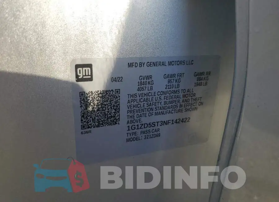 1G1ZD5ST3NF142422 Photo# 12