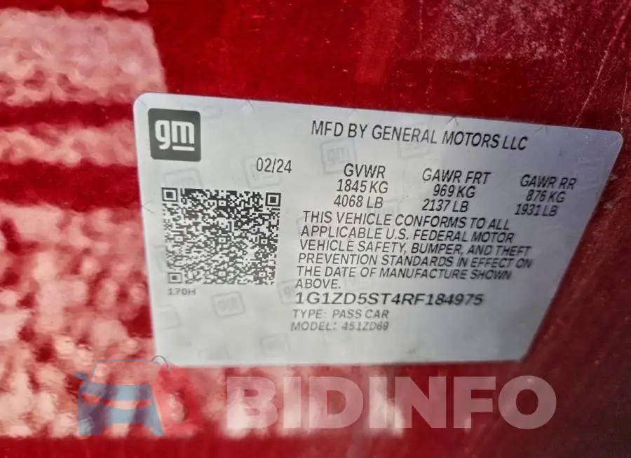 1G1ZD5ST4RF184975 Photo# 13