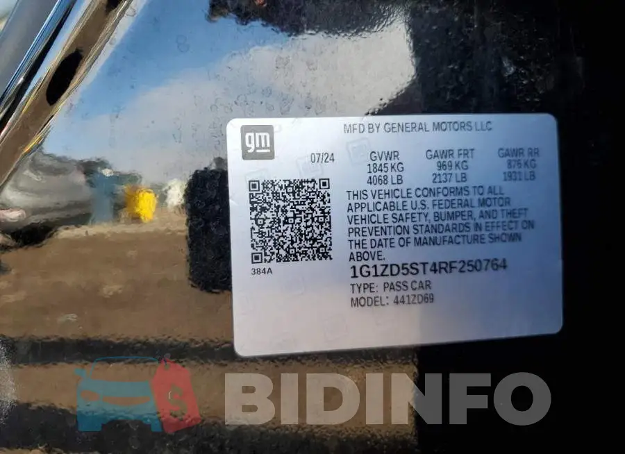 1G1ZD5ST4RF250764 Photo# 12
