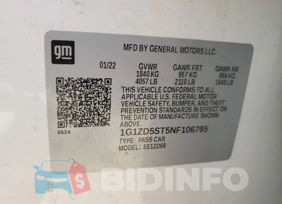 1G1ZD5ST5NF106795 Photo# 12