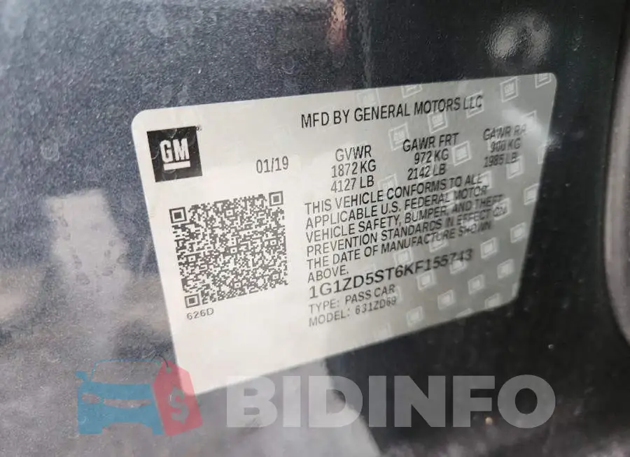 1G1ZD5ST6KF155743 Photo# 12
