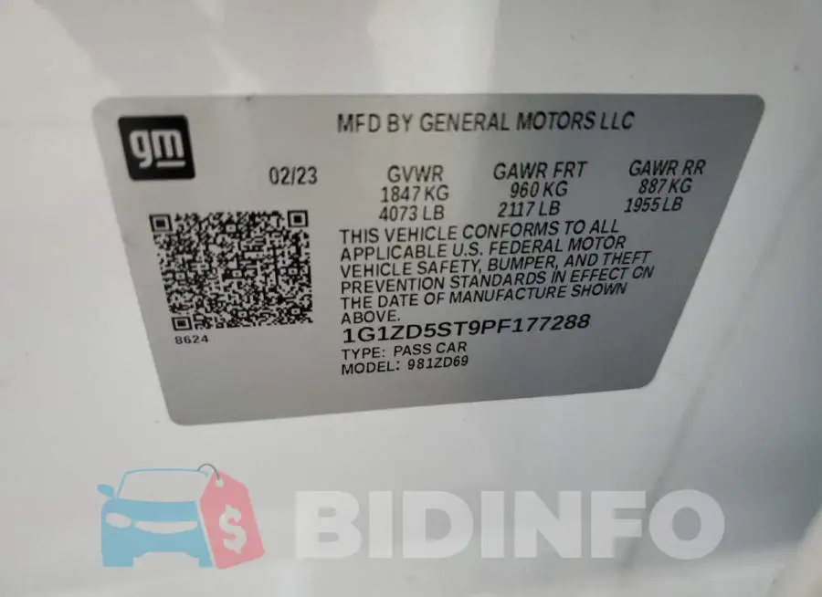 1G1ZD5ST9PF177288 Photo# 12