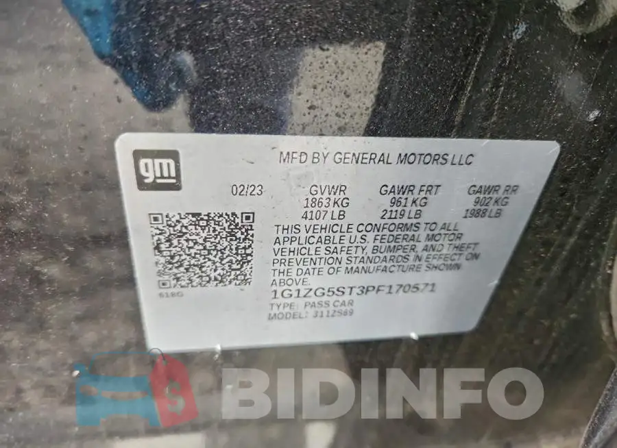 1G1ZG5ST3PF170571 Photo# 12