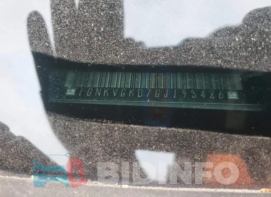 1GNKVGKD7GJ193486 Photo# 13