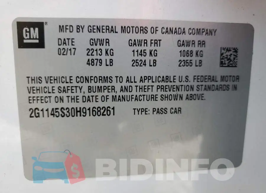 2G1145S30H9168261 Photo# 13