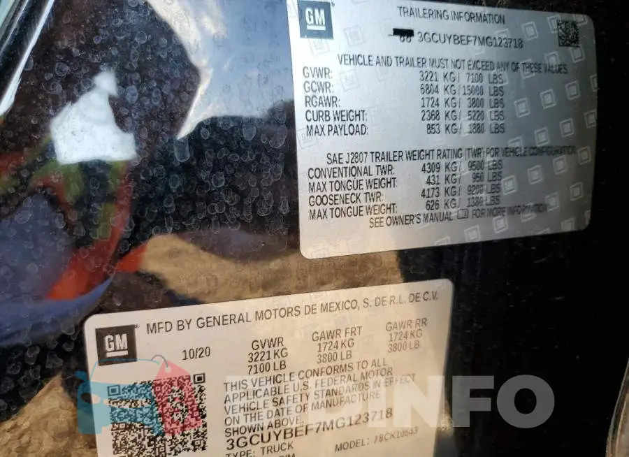 3GCUYBEF7MG123718 Photo# 12