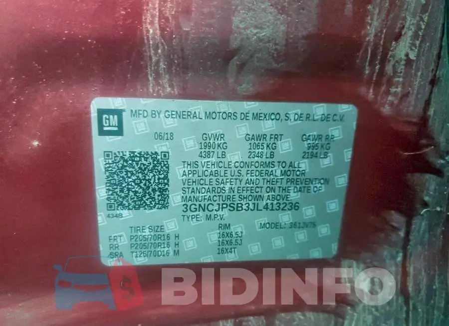 3GNCJPSB3JL413236 Photo# 13
