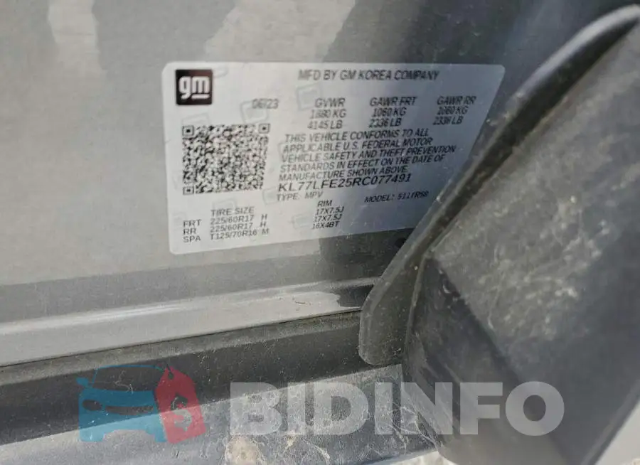 KL77LFE25RC077491 Photo# 14