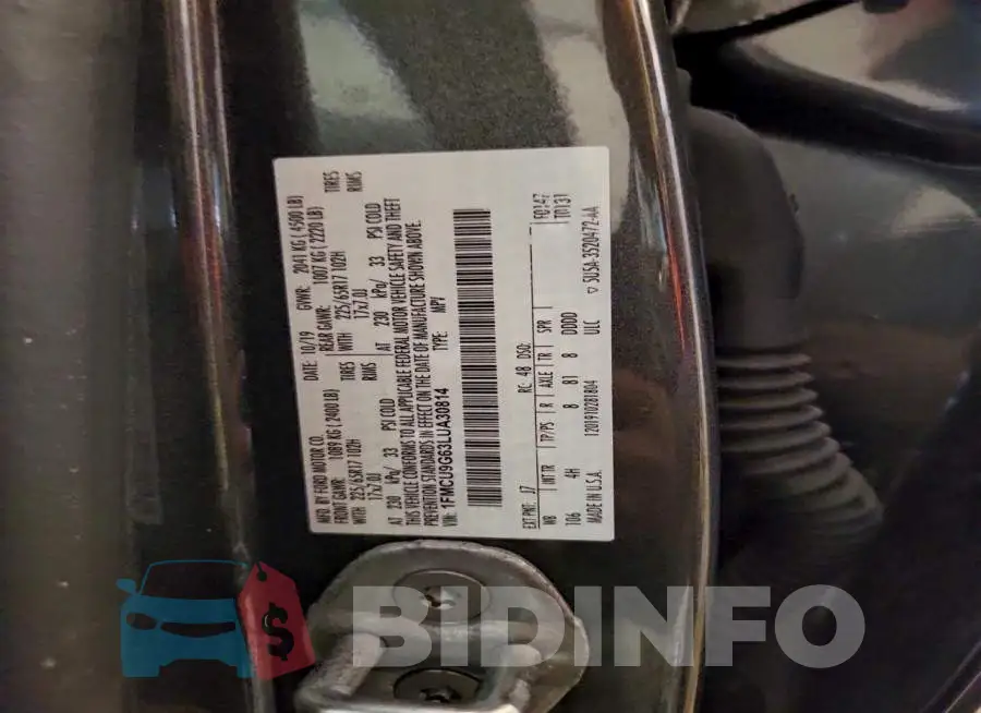 1FMCU9G63LUA30814 Photo# 13
