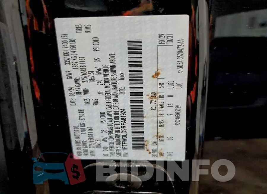 1FTFW3LD9RFA81924 Photo# 12
