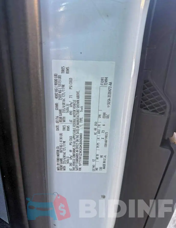1FTYR1ZM3GKB50980 Photo# 10