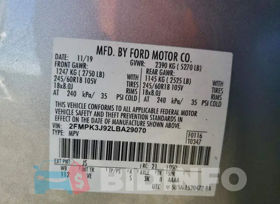 2FMPK3J92LBA29070 Photo# 13